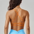 thumbnail image 4 of Hxshgdsn Sport Bras for Women High Impact Back Support Seamless Workout Sports Bra（Orange/M）, 4 of 5