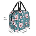 thumbnail image 4 of Kdxio Funny Pig Faces Print Insulated Lunch Bag,Reusable Tote Lunch Box for Women Men,Leakproof Cooler Lunch Bags for Work Office Travel Picnic, 4 of 6