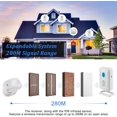 thumbnail image 4 of Wireless PIR motion sensor security detector alarm buzzer, welcome buzzer, mailbox alert, motion sensor buzzer with night light, 4 of 5