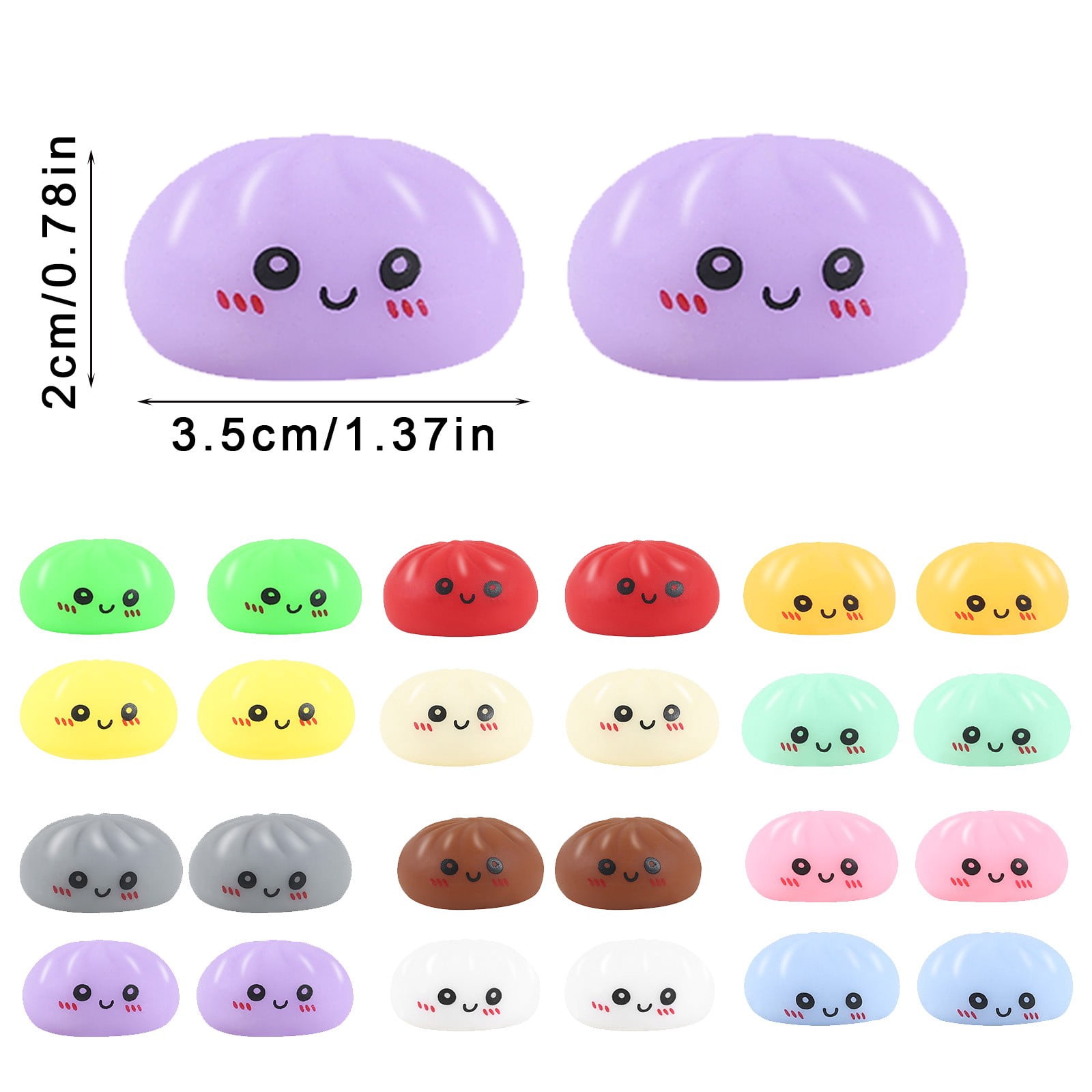 Crazy Fun RMS 24 Surprise Dumpling Advent Calendar Edition Fidget Toys Christmas Countdown Stress Relief Squishy for Kids