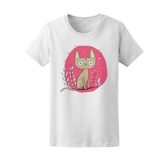 Cute Brown Sphynx Kitty Tee Women's -Image by Shutterstock