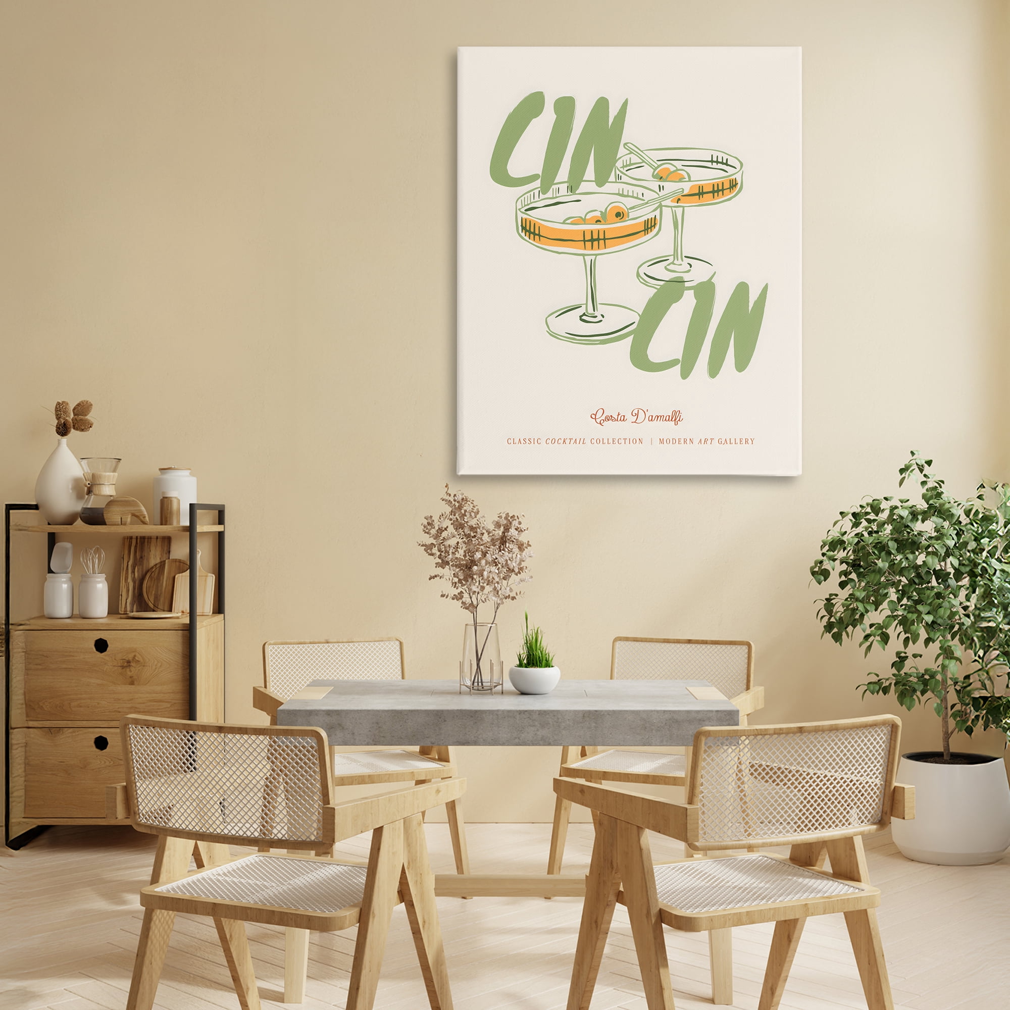 Stupell Industries Cin Cin Amalfi Cocktail Canvas Wall Art, design by The Prints Vibe