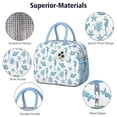 thumbnail image 4 of Lunch Bag Lunch Box for Women Reusable Insulated Lunch Bags,Water-Resistant Starfish Coral Fish Seahorse Cooler Lunch Tote Bag, Large Capacity for Work Travel Picnic, 4 of 6