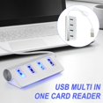 thumbnail image 1 of Daisyyozoid Wholesale High Speed USB HUB 4 Port USB 2.0 Port Portable Aluminum USB Splitter Cable For Laptop PC Tablet, 1 of 9