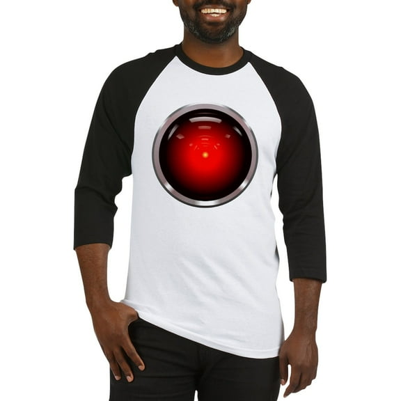 CafePress - HAL 9000 Eye Baseball Jersey - Cotton Baseball Jersey, 3/4 Raglan Sleeve Shirt