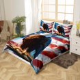 thumbnail image 3 of Funda nórdica King Size,Tie-dye Graffiti American Flag Bedding Set,Boys Girls, 3 of 6