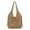 Khaki, variant on Large Beach Bag for Women Handmade Woven Raffia Tote Hobo Summer Shoulder Bag Vacation Handbag