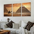 thumbnail image 2 of Nawypu Room Decor Aesthetic Poster Art Ancient Egypt Pyramid Living Room Painting Canvas Wall Art Prints for Wall Decor Room Decor Bedroom Decor Gifts Posters 12''x16''X3 Panels Frame-style, 2 of 4