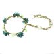 thumbnail image 1 of Elegante diadema elástica de rosas con múltiples flores para mujer Azul, 1 of 7