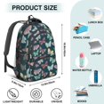 thumbnail image 5 of Colorful Butterfly Pattern Cute School Backpack Bag with Padded Back and Adjustable Shoulder Straps 16.9 X 12.6 X 5.9 Inches, 5 of 5