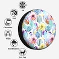 thumbnail image 6 of Kdxio Cactus1 for Tire Cover Wheel Protectors Tyre Covers Weatherproof Wheel Covers Universal Fit for Trailer Rv SUV Truck Camper Travel Trailers 15 inch, 6 of 8