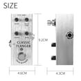 thumbnail image 2 of OUNONA Electric Guitar Effect Pedal Silver Metal Material with for Distortion Sound, 2 of 8