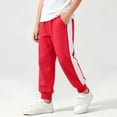 thumbnail image 2 of BLVB Toddler and Kids Boys Girls Sweatpants Joggers Active Soft Running Pants with Pockets Workout Clothes(Red,1-2 Years), 2 of 8
