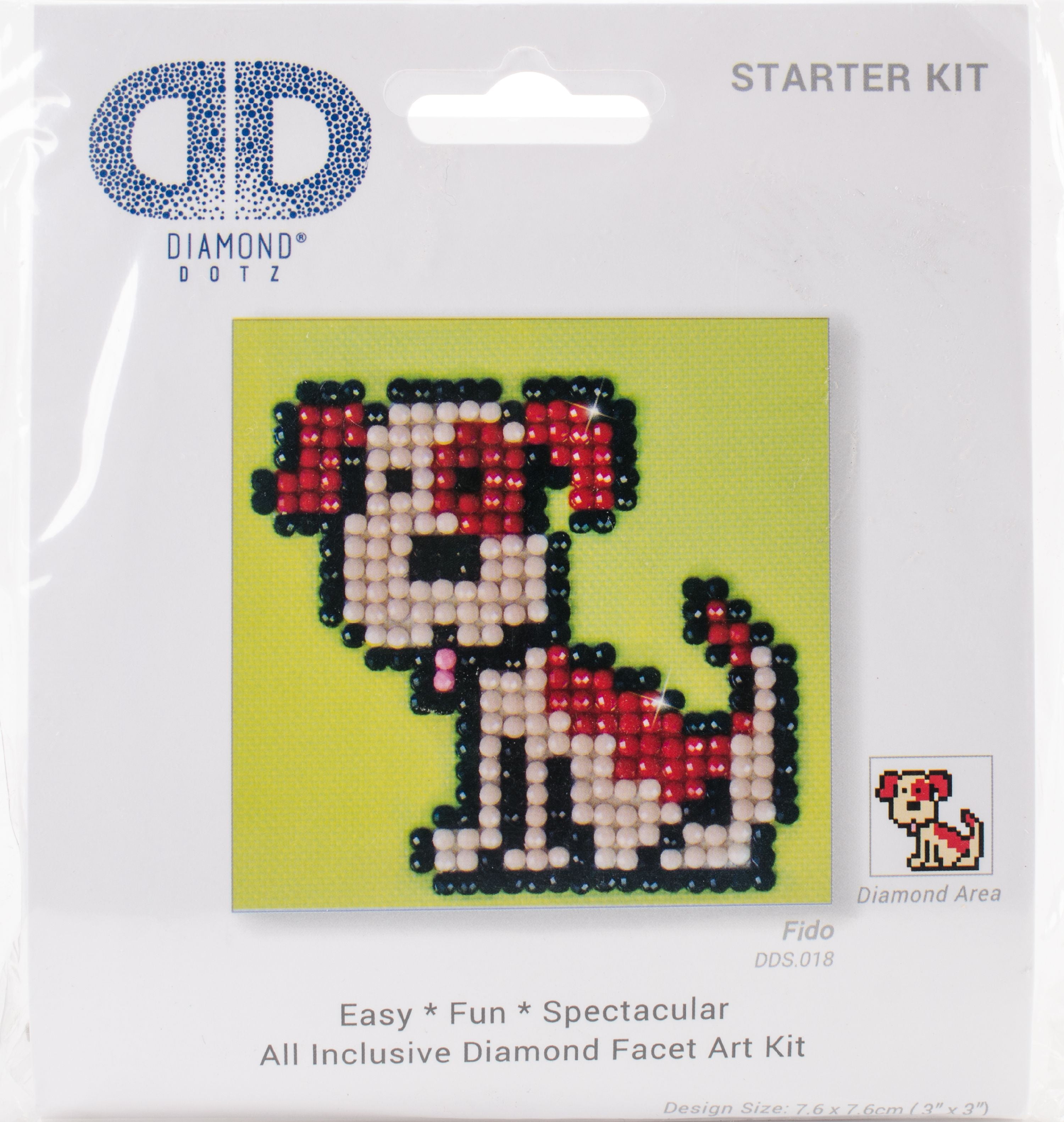 Diamond Dotz Diamond Embroidery Facet Art Kit 4.75"X4.75"-Lady Luck 