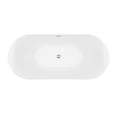 thumbnail image 3 of A&E Bath and Shower Comox 65" Contemporary Plastic Freestanding Bathtub in White, 3 of 5