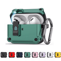 Protective Keychain Case Cover For AirPods 4/Pro 3rd / 2nd /1st Gen Shockproof
