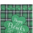 thumbnail image 5 of Northlight Happy St. Patrick's Day Plaid Outdoor House Flag - 28" x 40", 5 of 7