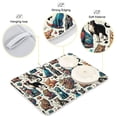 thumbnail image 4 of Cat and Dog Paw Dish Drying Mat 16x18 Absorbent Microfiber Draining Rack Pad for Kitchen Counter Sink, 4 of 8