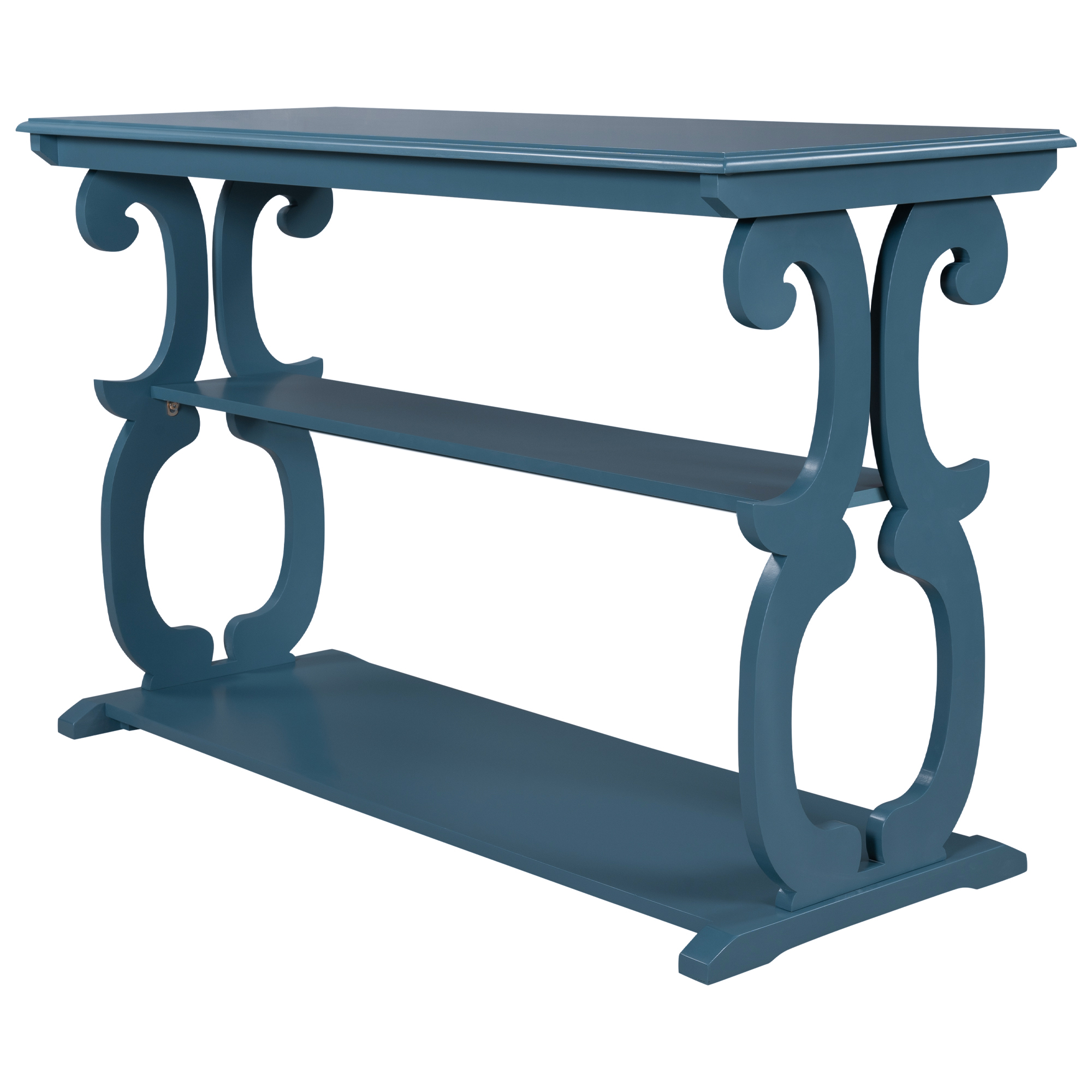 Narrow Wood Sofa Entry Tables Behind Couch for Hallway Living Room, 48