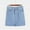 Sky Blue, variant on Fshinging Sweatpants Women Fashion Jeans Skirt Solid Blue High Waist Buttons Leisure Short Mini Skirt Plus Size Trousers