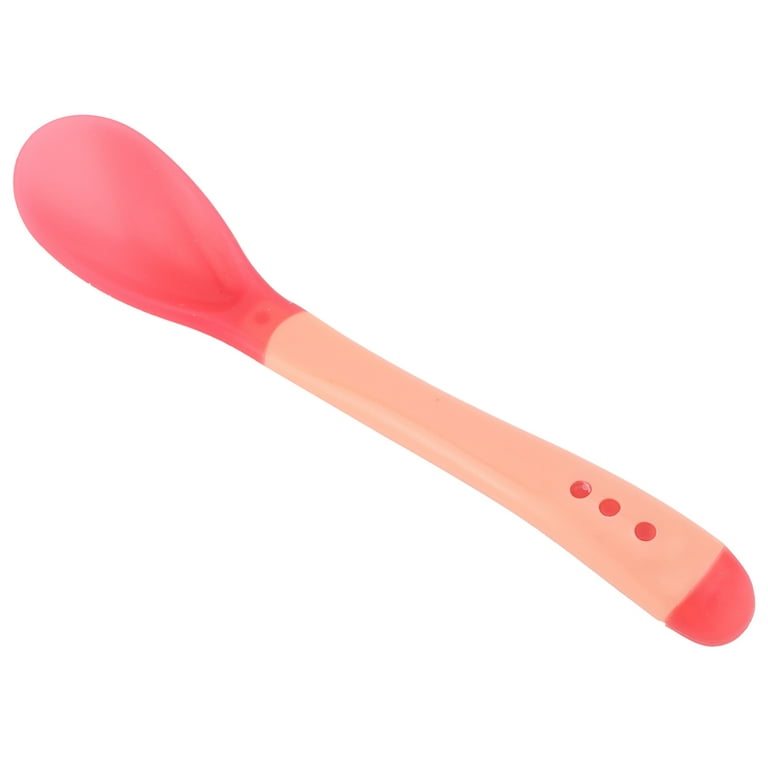 Baby Spoon And Fork, BPA- Self Feeding Spoons Pink For Above 4 Months Old  Spoon 