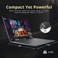 thumbnail image 6 of Dell XPS 13.4" FHD+ Copilot+ PC Laptop, Snapdragon X Elite X 1E-80-100, 16GB RAM, 3TB Storage (2TB SSD+1TB Docking Station Set), Qualcomm Adreno Graphics, Fingerprint, WiFi 7, Win 11, Graphite, 6 of 9