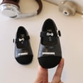 thumbnail image 6 of Viluyesy Girls' Spring Summer Patent Color-Block Flats - Soft Low-Heel Princess Dress Shoes Black Size 11, 6 of 7