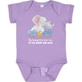 thumbnail image 3 of Inktastic My Babysitter Loves Me to the Moon and Back Elephant Family Boys or Girls Baby Bodysuit, 3 of 5