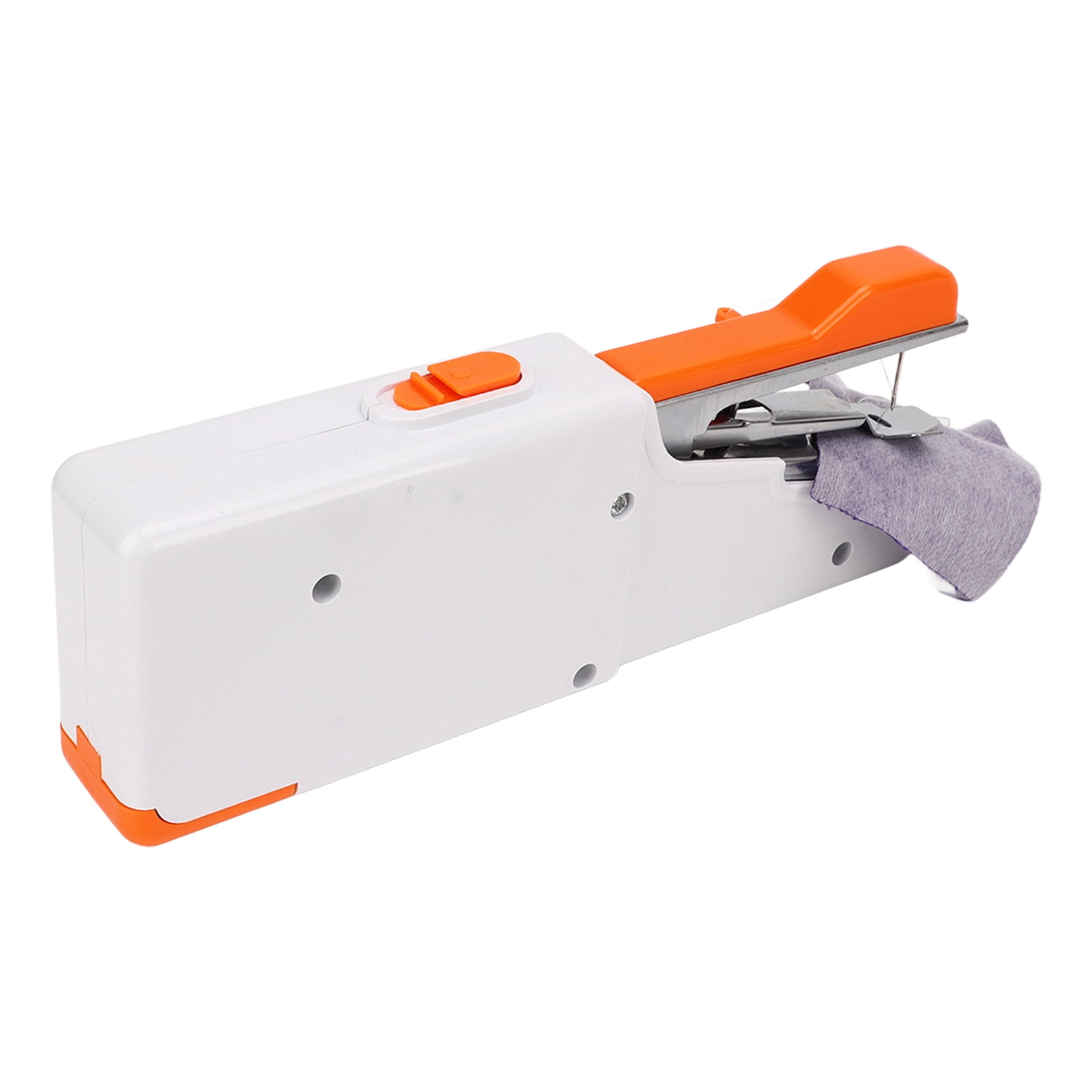 Handheld Sewing Machine,Hand Sewing Device,Handheld Sewing Machine Orange Portable Mini DIY Ergonomic Handle Electric Sewing Machine for Travel Family