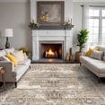 thumbnail image 3 of YOUFORTONG Washable 10x12 Area Rug, Stain Resistant Vintage Carpet with Non Slip Backing, Large Rug for Living Room Bedroom Home Decor,Beige, 3 of 8