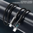 thumbnail image 2 of USB C to USB C Fast Charging Cable 100W PD Power Delivery Cord with LED Display for Phone Laptop Tablet Charger, 1 Meter, 2 of 8
