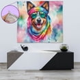 thumbnail image 4 of Hippie Australian Cattle Dog Portrait Watercolor Tie-Dye Vintage Styles Tapestry Heeler Lover Gifts Wall Hanging Backdrop Home Decor - 00014, 4 of 5