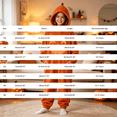 thumbnail image 3 of Otqutp Kids Halloween Fleece Jumpsuit Jack O Lantern Hooded Jumpsuit Full Zip One Piece Fall Warm Dress Up Clothes 2-13 Years, 3 of 4