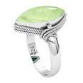 thumbnail image 2 of 925 Sterling Silver Ring Natural Prehnite Handmade Jewelry, 2 of 10
