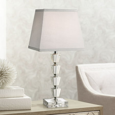 Stacked Crystal Table Lamp Vienna Full Spectrum Modern Accent Table Lamp 18