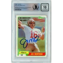 Joe Montana San Francisco 49ers Autographed 1981 Topps #216 Beckett Fanatics Witnessed Authenticated 10 Rookie Card - Fanatics Authentic Certified