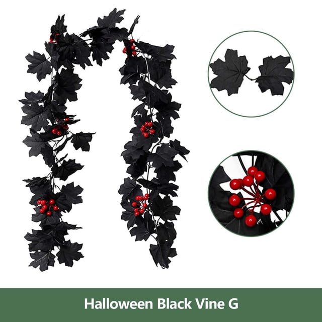 Halloween Decoration Dark Party Arrangement Black Rose Christmas Retro Rose Sunflower Simulation Rattan
