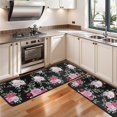 thumbnail image 3 of Kitchen Rugs Sets Of 2,Pioneer Flower Floral Print Pattern Anti Fatigue Kitchen Mat Rugs Non Slip Washable,Decorative Kitchen Floor Mats for Kitchen,Sink,Laundry,17"x47"+17"x47", 3 of 5