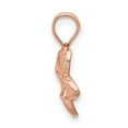 thumbnail image 7 of 14K Rose Gold Plated Polished Mini Plumeria Pendant, 7 of 7