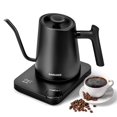 thumbnail image 1 of SANGKEE Hervidor Eléctrico Cuello de Cisne y Control de Temperatura, 1200W Tetera Eléctrica Rápido para Café de Goteo, Té y Agua Caliente, Acero, 1 of 8