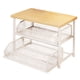 thumbnail image 2 of Organizador de encimera de cocina, estante de almacenamiento para microondas de cocina para el hogar Blanco de 2 niveles, 2 of 7