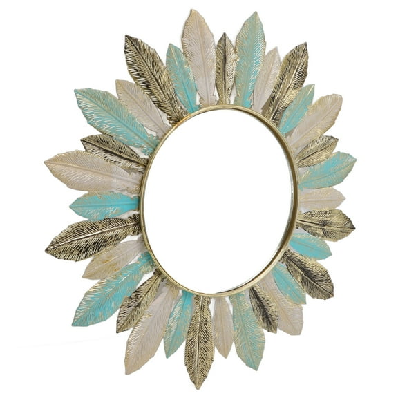 Metal Wall Decor Modern Minimalist Hanging Feather Wall Art Sculpture for Bedroom Living Room Study Office