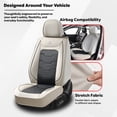 thumbnail image 5 of for DODGE GRAND CARAVAN 2004-2020 Front Seat Cover Soft Leather Upholstery Protection Tailored Fit Comfort Fit, 5 of 8