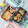 thumbnail image 4 of Bento Box Fiambrera Bento a prueba de fugas Recipientes para preparar comidas Ecológico, 4 of 8