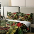 thumbnail image 6 of Erosebridal 100% Natural Cotton Palm Leaf Bedding Set Full Size Banana Leaf Duvet Cover Tropical Plant Comforter Cover Spring Green Hawaiian Bed Set With 2 Pillowcases,Soft Warm Bedroom Decor, 6 of 6