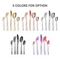 thumbnail image 1 of Stainless Steel Cutlery Set, Flatware Tableware Sets Flower Print Knife Fork Spoon for Home Hotel Restaurant Party, 1 of 7