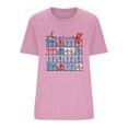 thumbnail image 3 of Elegante blusa de manga corta con cuello redondo y manga abullonada para mujer OAVQHLG3B Store  lin121212, 3 of 3