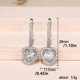 thumbnail image 4 of Qarigey 2 piezas pendientes cobre plata hueco encanto pendiente boda joyería para mujeres y niñas esposa presente moda Ropa, zapatos y accesorios Miscelánea Qarigey AP016897-00, 4 of 6