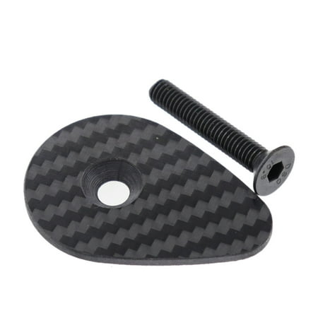 

Bicycle Headset Stem Cap with Screw for F12 Bike Handlebar Carbon Fiber Top Cover Cycling Parts Accessories Black