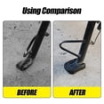 thumbnail image 3 of 2pcs , Black Rubber Motorcycle Stand Pad Motorcycle Side Stand Kickstand Foot Extension Support Foot Pad Base Motorcycle Accessory, 3 of 6
